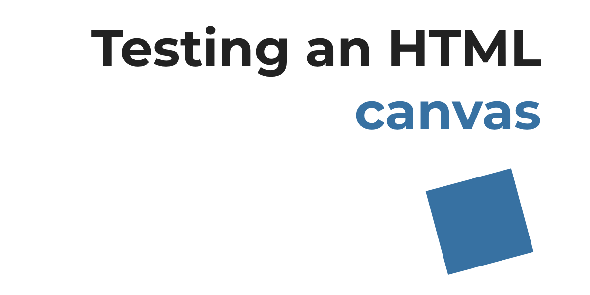 Testing an HTML canvas with Cypress - Visual regression testing