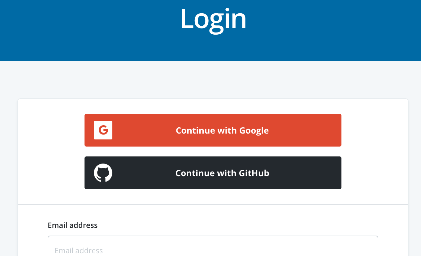 Continue with Github