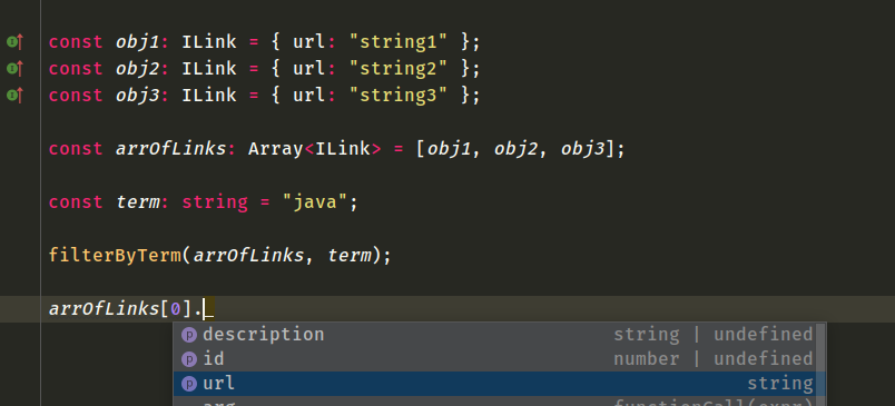 Typing variables