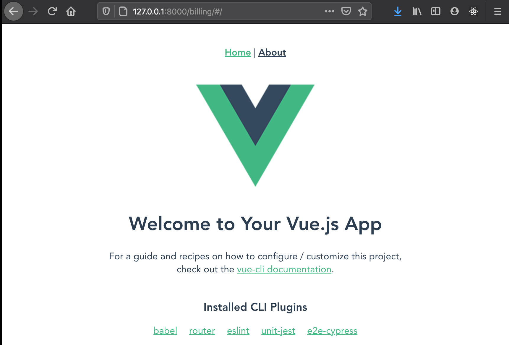 Serving Vue.js single-page in development with Django