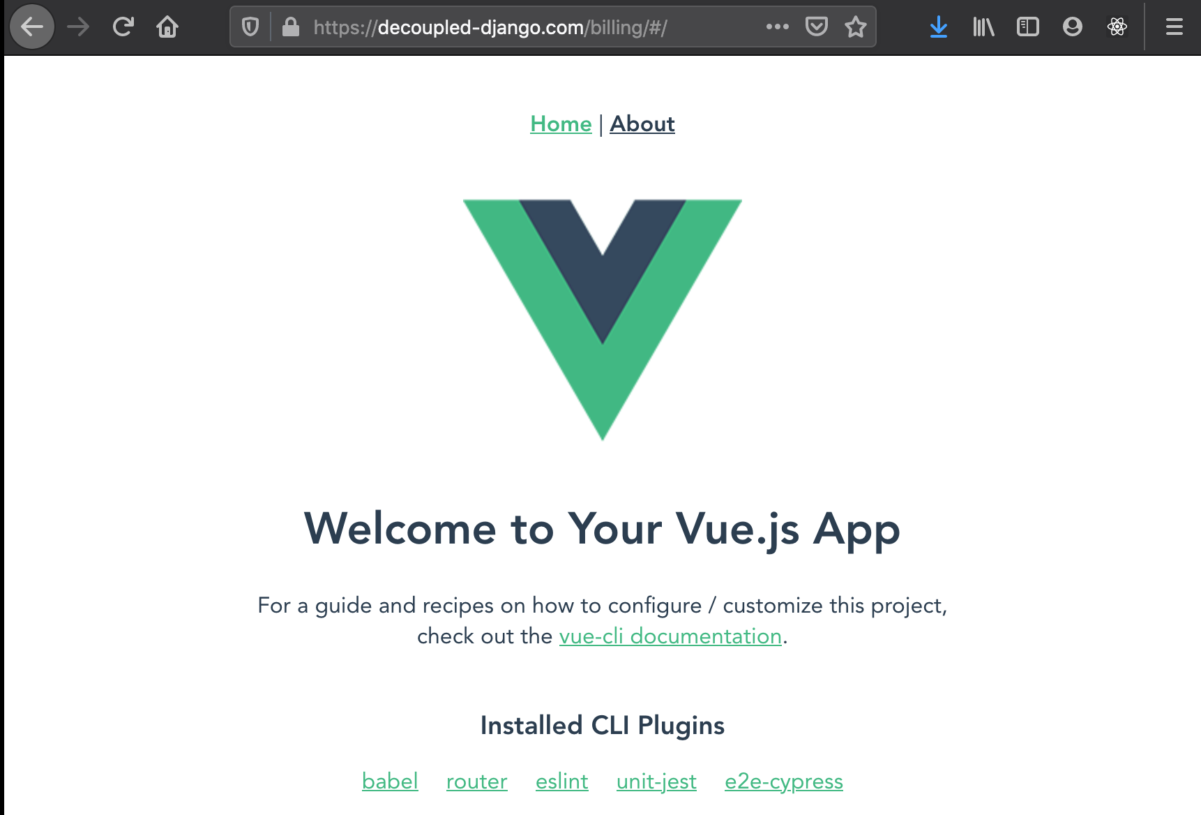 Serving Vue.js single-page in production with Django